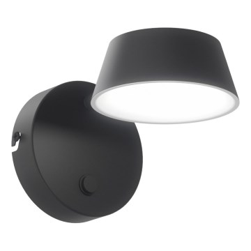 Open Design OR86522 - Aplică de perete LED TIMO, 6W/230V, 3000/4500/6500K, neagră