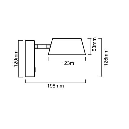 Open Design OR86546 - Lampă LED de perete TIMO, 6W, 230V, 3000/4500/6500K, bej