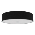 Open Design OR86577 - Plafonieră ZALINDRO 6xE27/15W/230V Ø 74,5 cm negru/crom lucios