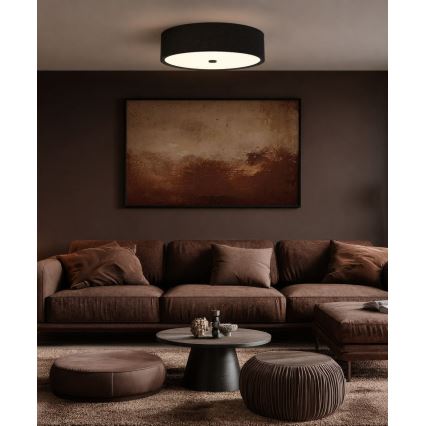 Open Design OR86591 - Plafonieră ZALINDRO 6xE27/15W/230V diam. 74,5 cm negru