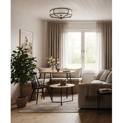Open Design OR86607 - Plafonieră STESSO 4xE27/12W/230V Ø 65 cm maro