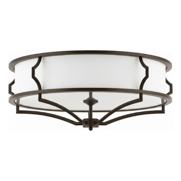 Open Design OR86614 - Plafonieră STESSO 6xE27/12W/230V Ø 85 cm maro