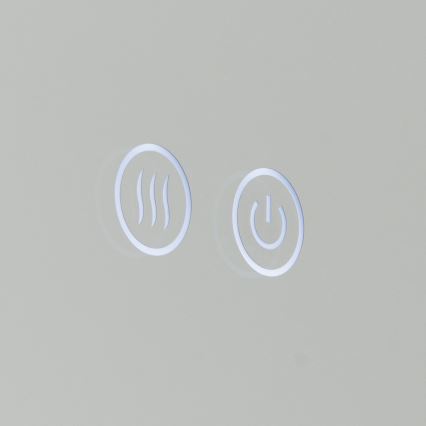 Oglindă de baie încălzită cu LED, montată pe perete, cu iluminare FOCUS LED/25W/230V 3000/4200/6000K diametru 60 cm IP44