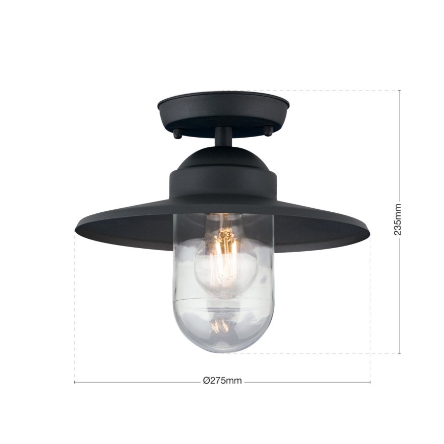 Lustră aplicată de exterior EDWARD 1xE27/60W/230V IP44 antracit