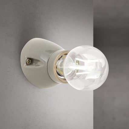 Aplica de perete FROST 1xE27/60W/230V gri