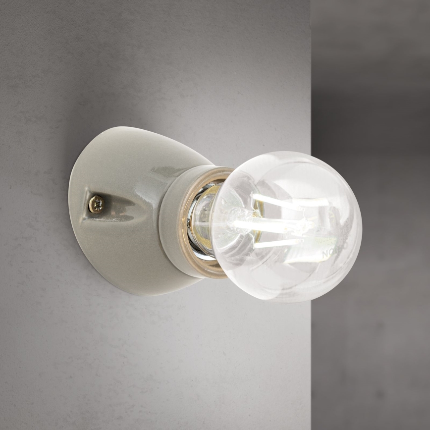 Aplica de perete FROST 1xE27/60W/230V gri