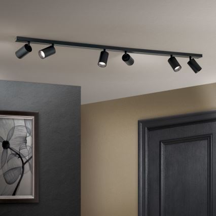 Corp de iluminat cu spoturi SEAN 6xGU10/13W/230V, negru