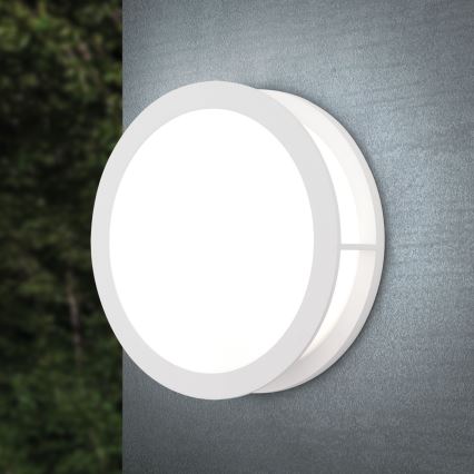 Corp de iluminat exterior HENRY, 2x E27/15W/230V, Ø 30 cm, IP44, alb
