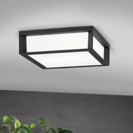 Lampă de exterior HENRY 2xE27/15W/230V 26x26 cm IP44 antracit