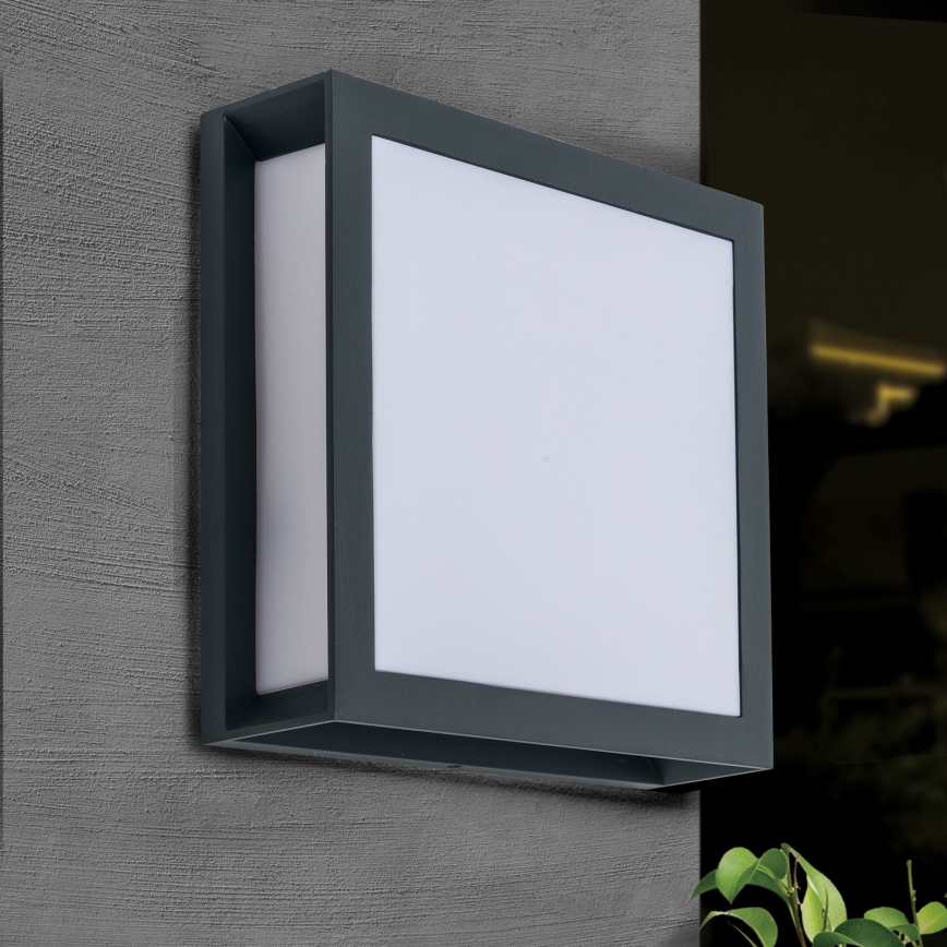 Lampă de exterior HENRY 2xE27/15W/230V 26x26 cm IP44 antracit