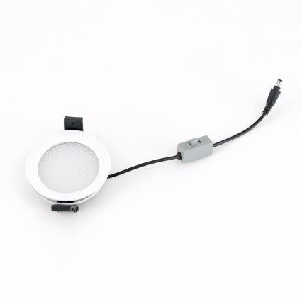 Spot LED încastrat pentru baie OFFICE, reglabil, LED/10W/230V 3000/4000/6000K, diam. 9,5 cm UGR19 IP44 alb