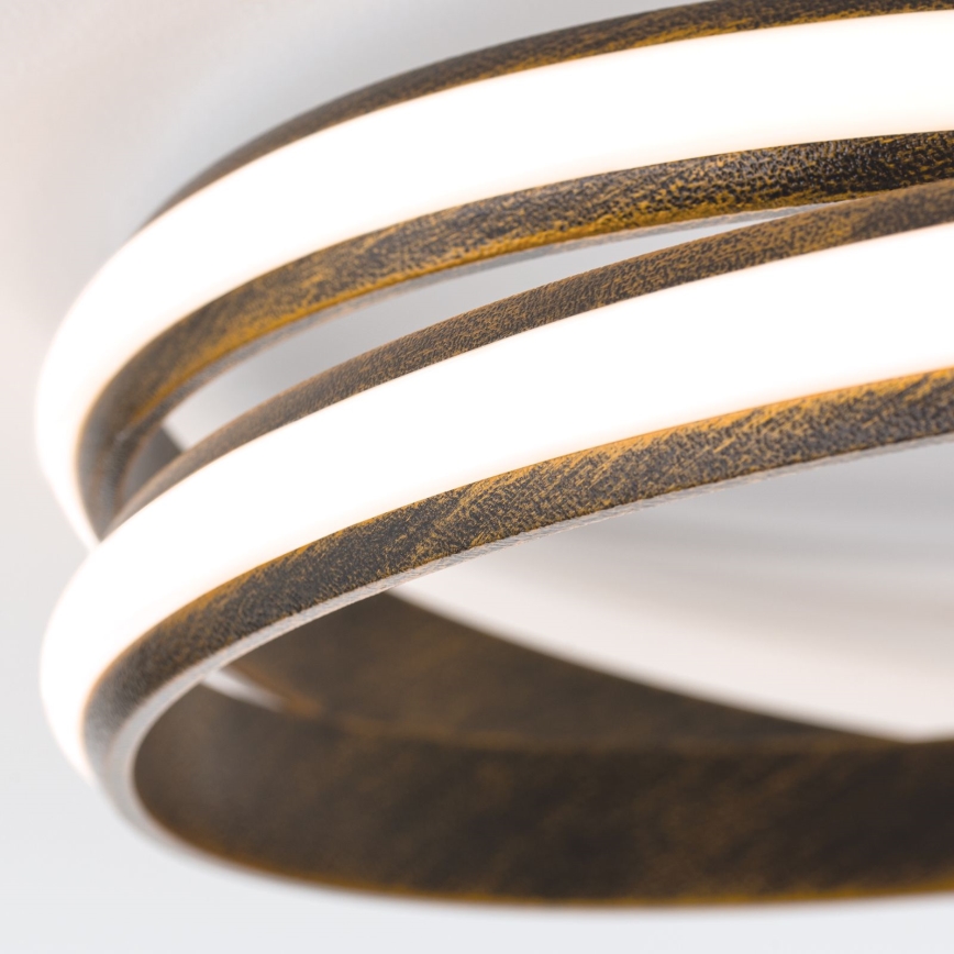 Plafonier LED dimabil CIRCUS LED/30W/230V maro/patină