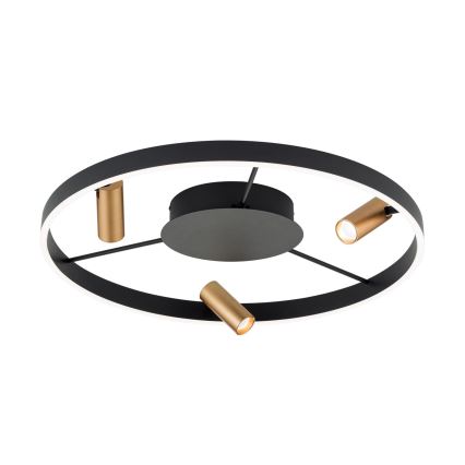 Plafonieră LED dimabilă BERLIN, 50W, 230V, negru/auriu