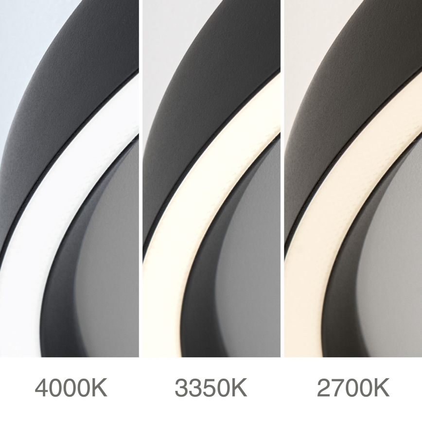 Plafonier LED cu intensitate reglabilă MASCA LED/47W/230V 2700/3350/4000K diametru 60 cm negru