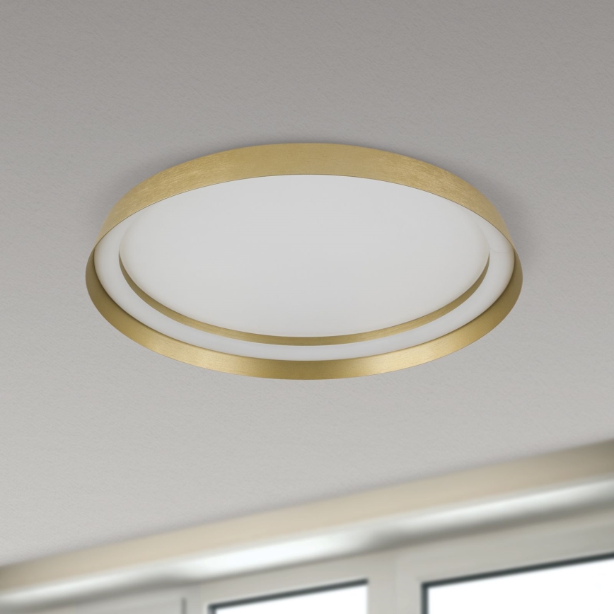 Plafonier LED dimabil MANTA LED/38W/230V 2700/3000/4000K diametru 45 cm, auriu