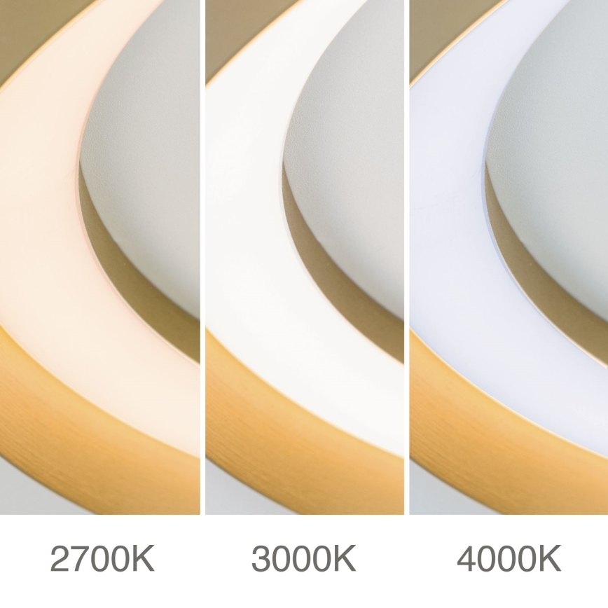 Plafonier LED dimabil MANTA LED/38W/230V 2700/3000/4000K diametru 45 cm, auriu