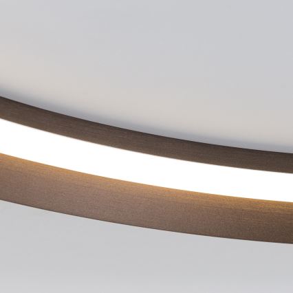 Plafonier LED reglabil MANTA LED/38W/230V 2700/3000/4000K diametru 45 cm maro