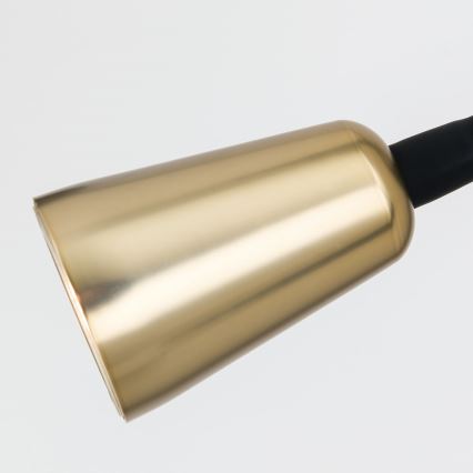 Aplică de perete flexibilă DOTTY, cu funcție dimmer, 1xGU10/10W/230V, negru/alamă