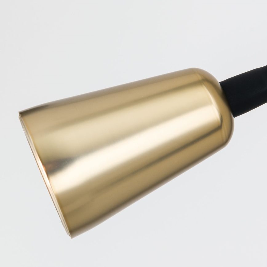 Aplică de perete flexibilă DOTTY, cu funcție dimmer, 1xGU10/10W/230V, negru/alamă