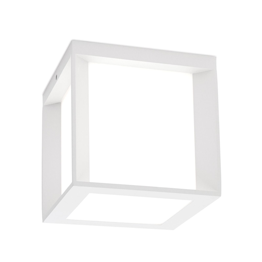 HENRY - Corp de iluminat exterior 1xE27/15W/230V 16x16 cm IP44 alb
