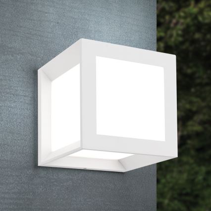 HENRY - Corp de iluminat exterior 1xE27/15W/230V 16x16 cm IP44 alb