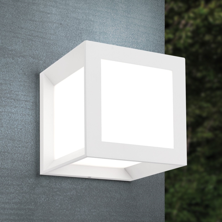 HENRY - Corp de iluminat exterior 1xE27/15W/230V 16x16 cm IP44 alb