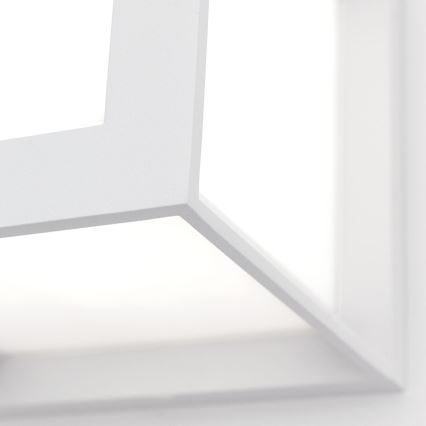 HENRY - Corp de iluminat exterior 1xE27/15W/230V 16x16 cm IP44 alb