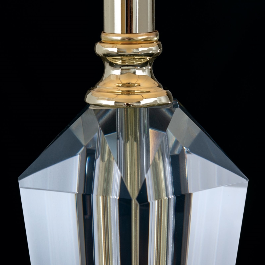 Lampă de cristal de masă VERONIQUE 1xE27/60W/230V crem/auriu