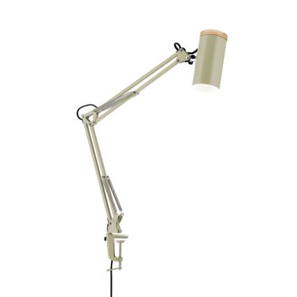 Lampă de birou cu clemă GILI 1xE27/40W/230V, verde