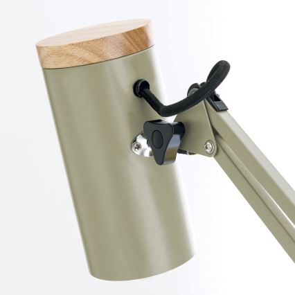 Lampă de birou cu clemă GILI 1xE27/40W/230V, verde