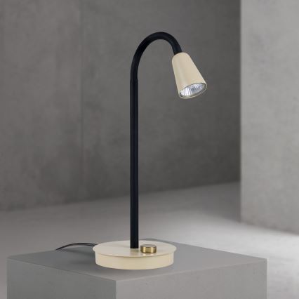 Lampă de birou flexibilă, cu intensitate reglabilă DOTTY 1xGU10/10W/230V bej/negru