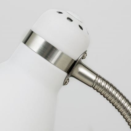 Lampă de birou SCHOOL 1xE27/40W/230V albă/crom mat