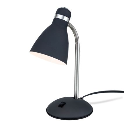 Lampă de birou SCHOOL 1xE27/40W/230V negru/crom mat