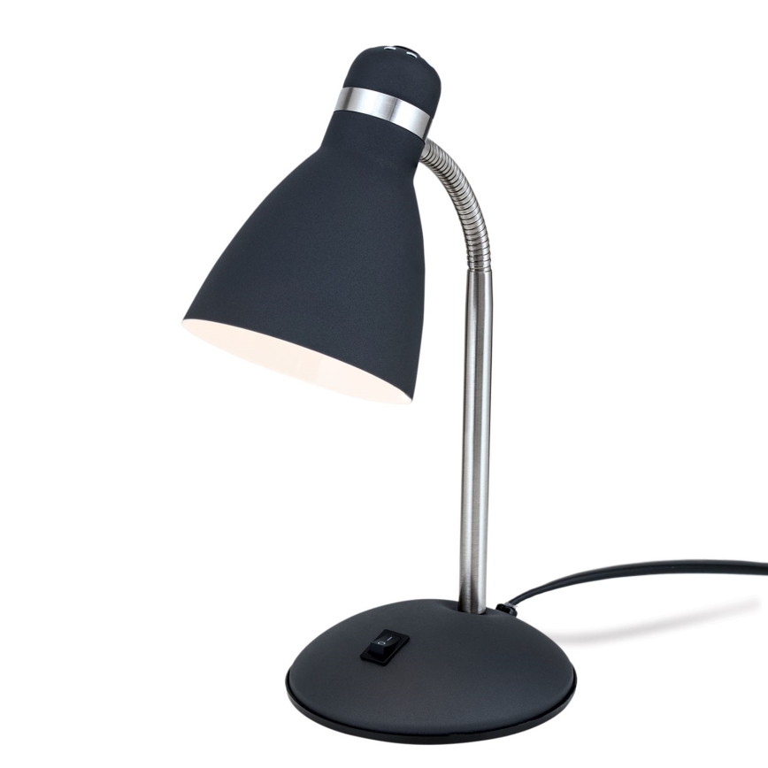 Lampă de birou SCHOOL 1xE27/40W/230V negru/crom mat