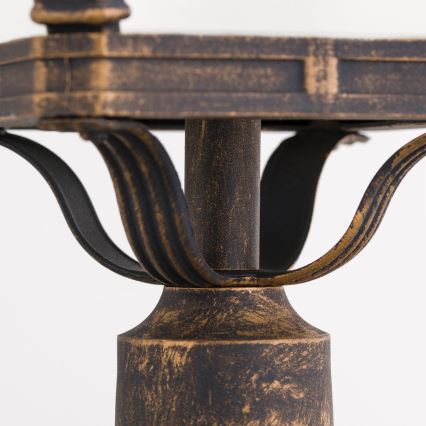 Lampă de exterior AIKO 1xE27/60W/230V 115 cm IP23 bronz/patină