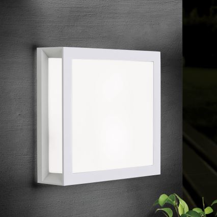 Corp de iluminat exterior HENRY, 2xE27/15W/230V, 26x26 cm, IP44, alb