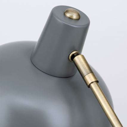 Lampă de masă FEDRA 1xE14/40W/230V gri/alamă