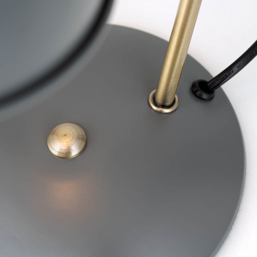 Lampă de masă FEDRA 1xE14/40W/230V gri/alamă