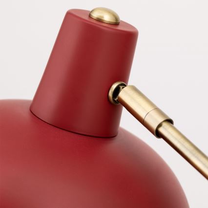 Lampă de masă FEDRA 1xE14/40W/230V roșie/alamă