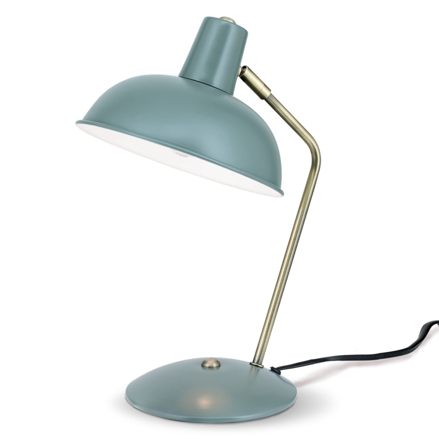 Lampă de masă FEDRA 1xE14/40W/230V verde mentă/alamă