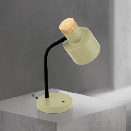 Lampă de masă GILI, 1x E27, 40 W, 230 V, verde