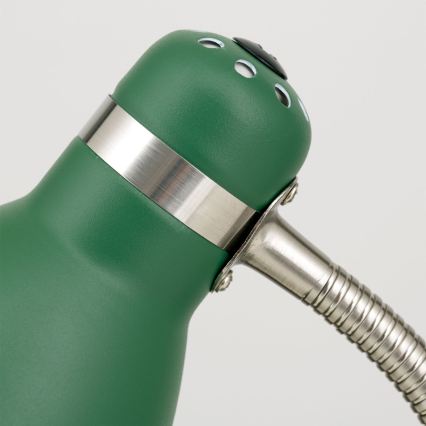 Lampă de masă SCHOOL 1xE27/40W/230V verde/crom mat