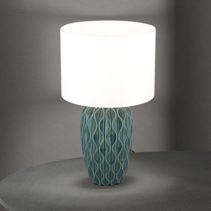 Lampă de birou TORTUGA 1xE27/40W/230V verde/alb