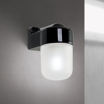 Lampă de perete OSTIA 1xE27/40W/230V, neagră