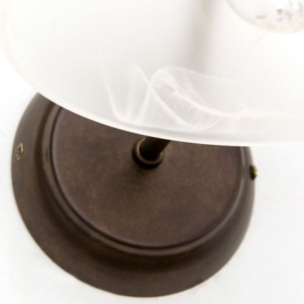 Lampă de perete RULA 1xE27/40W/230V alb/bronz