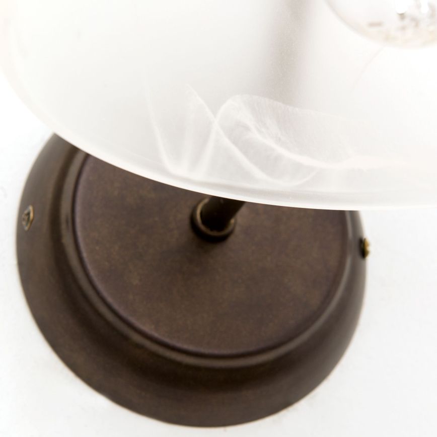 Lampă de perete RULA 1xE27/40W/230V alb/bronz