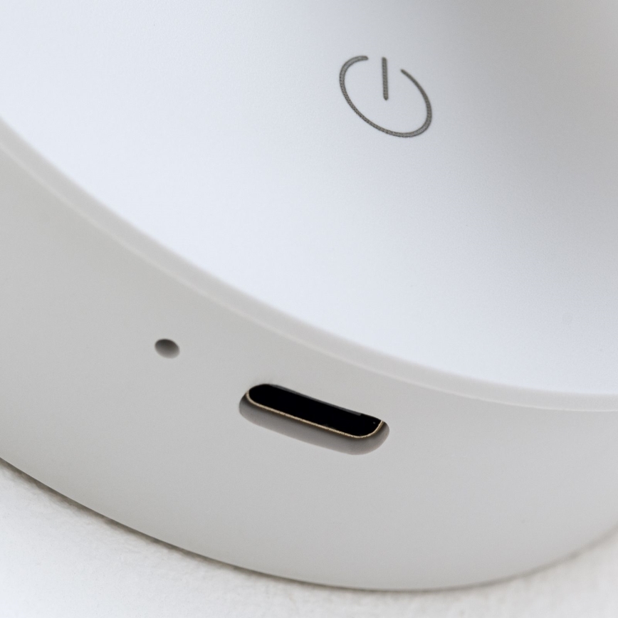 LUXY Aplica spot LED de perete, reglabilă, reîncărcabilă, cu control tactil, LED/1W/5V, 2200 mAh, 2700/3000/4000K, alb