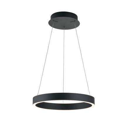 Lustră LED dimabilă KOLK, LED/40W/230V, 2700/3000/4000K, diam. 40 cm, neagră