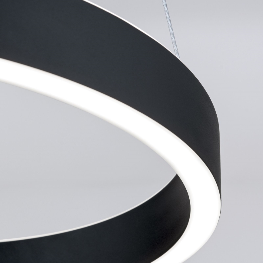 Lustră LED dimabilă KOLK, LED/40W/230V, 2700/3000/4000K, diam. 40 cm, neagră