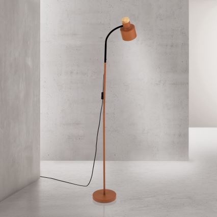 Lampă de podea GILI 1xE27/40W/230V, roșu cărămiziu